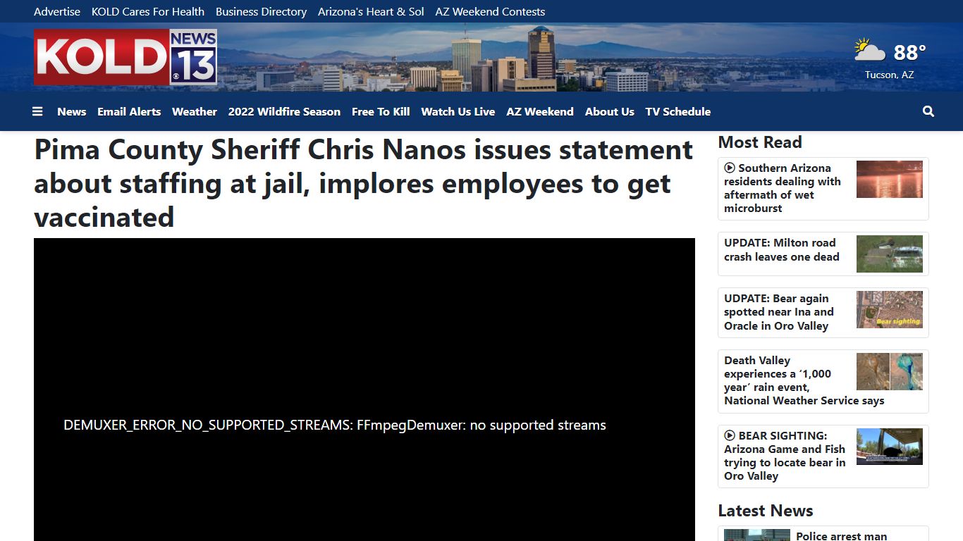 Pima County Sheriff Chris Nanos issues statement about ...